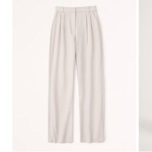 NEW Curve Love A&F Sloane Tailored Wide Leg Pant - 31 Long